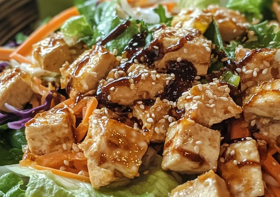 Asian Noodle Salad with Sesame-Ginger Sauce