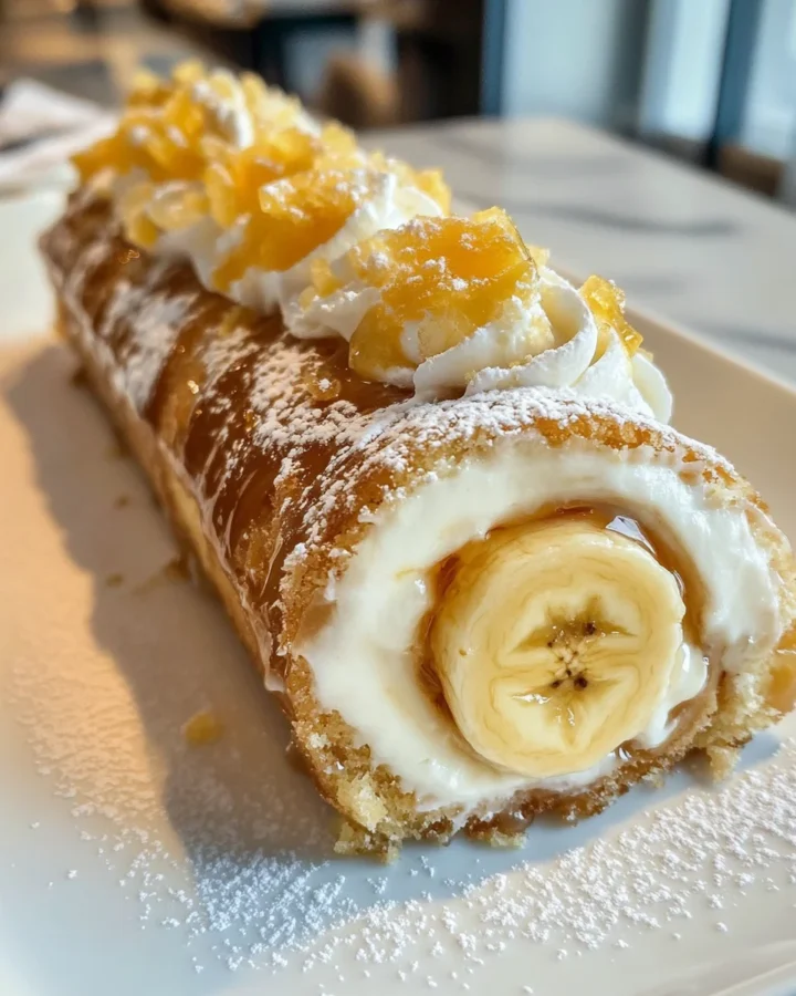 BANANA CARAMEL ROULADE