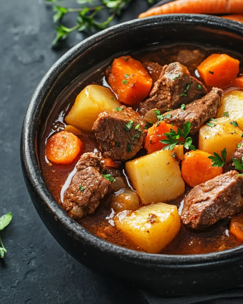 Beef Stew Recipe with Carrots & Potatoes