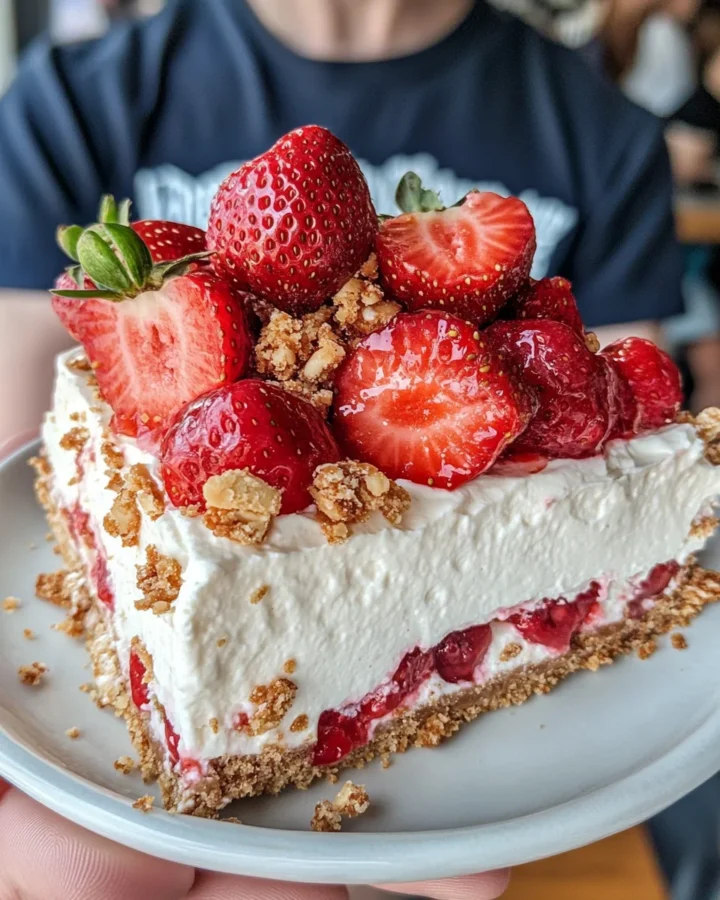 Berrylicious Strawberry Crunch Cheesecake