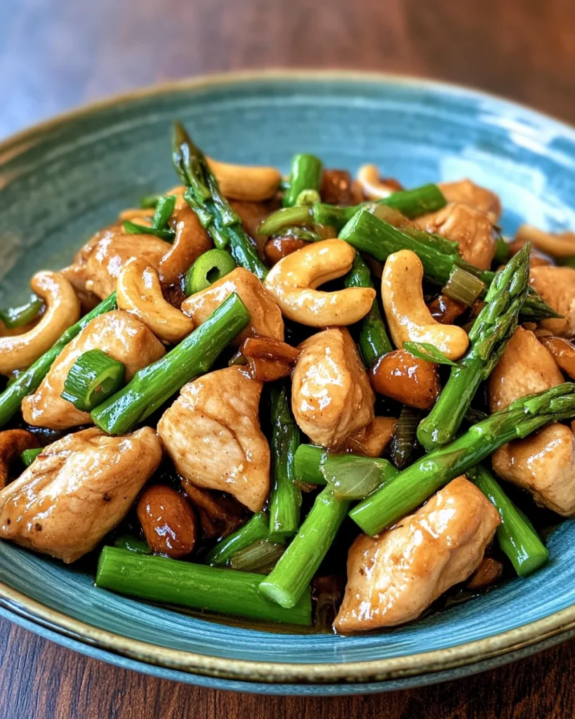 Cashew Chicken and Asparagus Stir-Fry