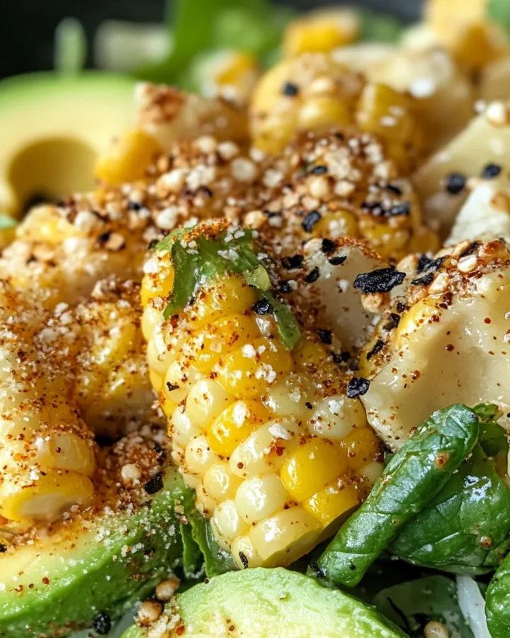 Charred Corn and Avocado Salad with Chili-Lime Dressing 