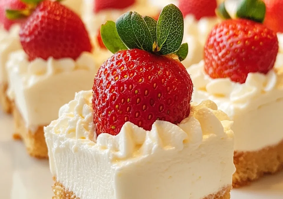 Cheesecake deviled strawberries