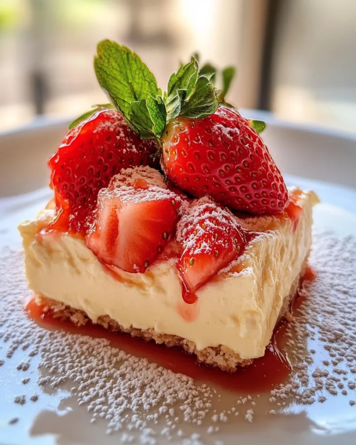 Cheesecake deviled strawberries