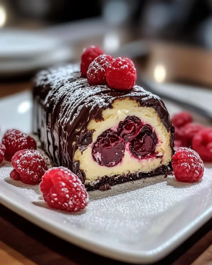 Chocolate Raspberry Swiss Roll
