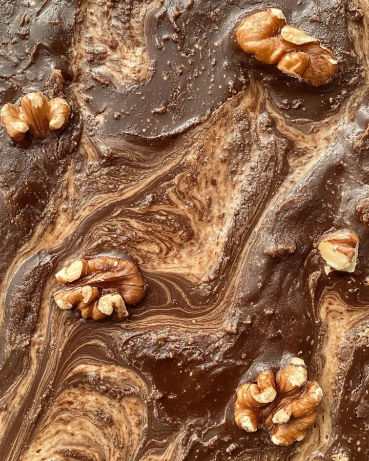 Chocolate Swirl Banana Bread with Walnuts