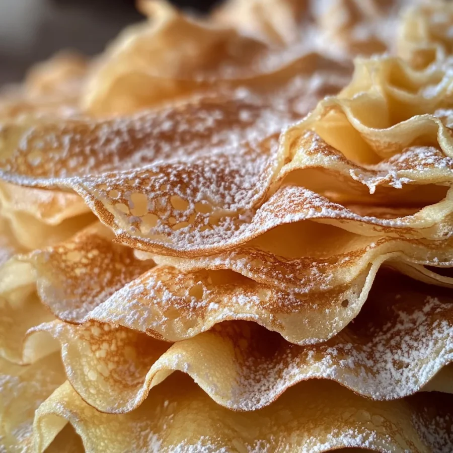 Crispy Ruffled Crepes