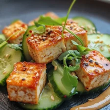 Crispy Tofu and Cucumber Salad with Peanut Dressing: A Refreshing, Healthy, and Flavorful Dish