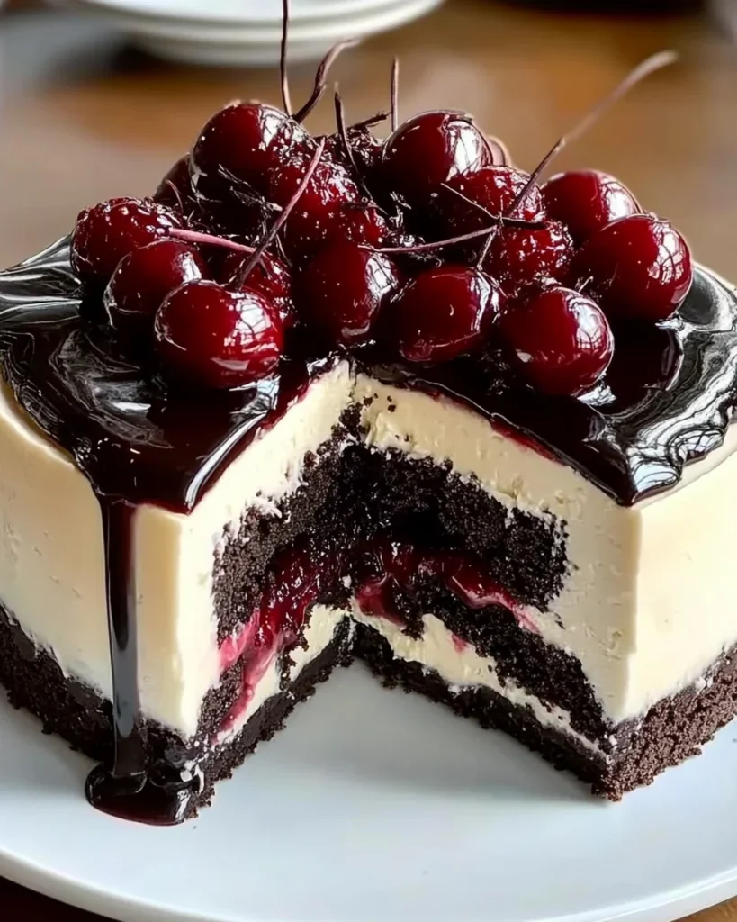 Decadence Black Forest Cheesecake