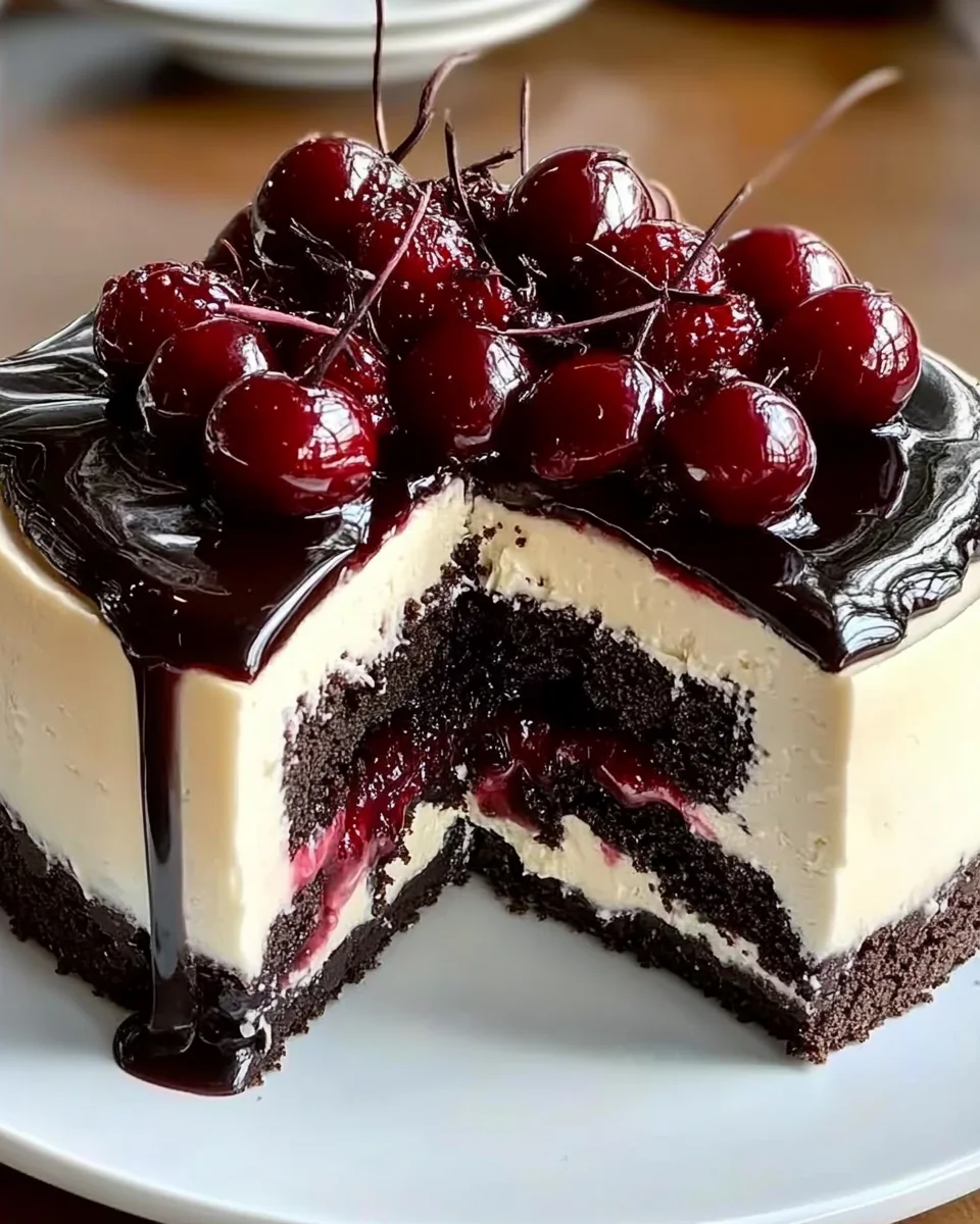 Decadence Black Forest Cheesecake