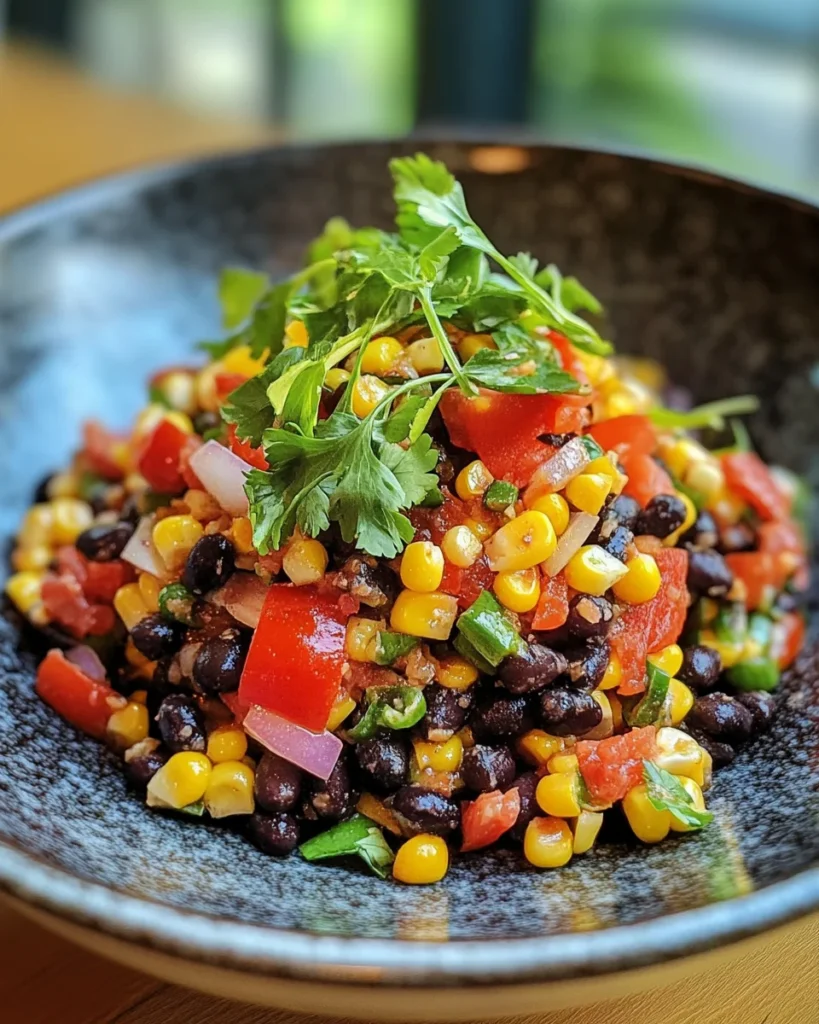 Fermented Black Bean Corn Salad