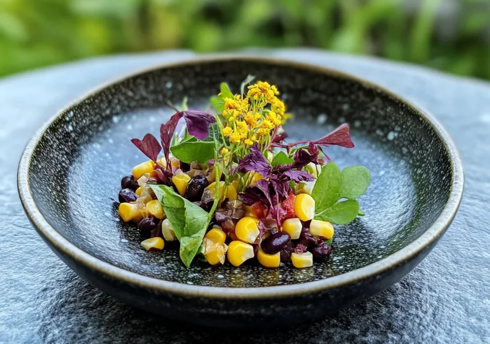 Fermented Black Bean Corn Salad