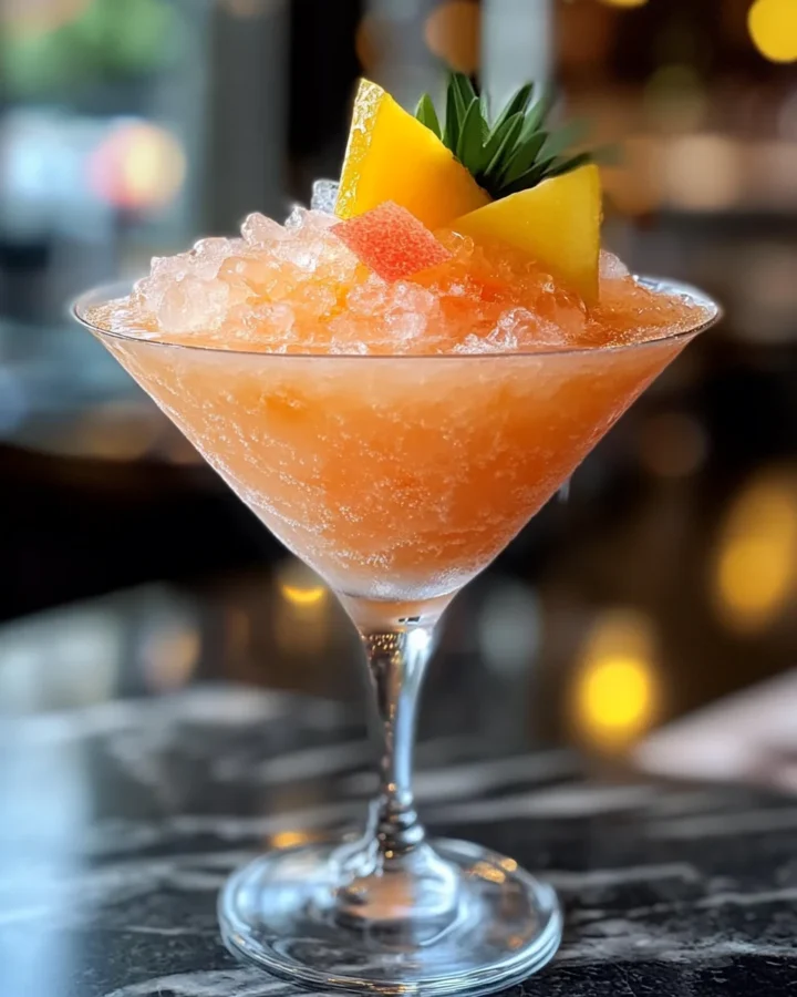 Frozen Miami Vice Cocktail