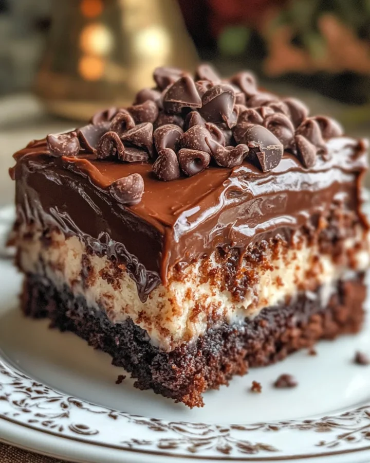 German Chocolate Poke Cake