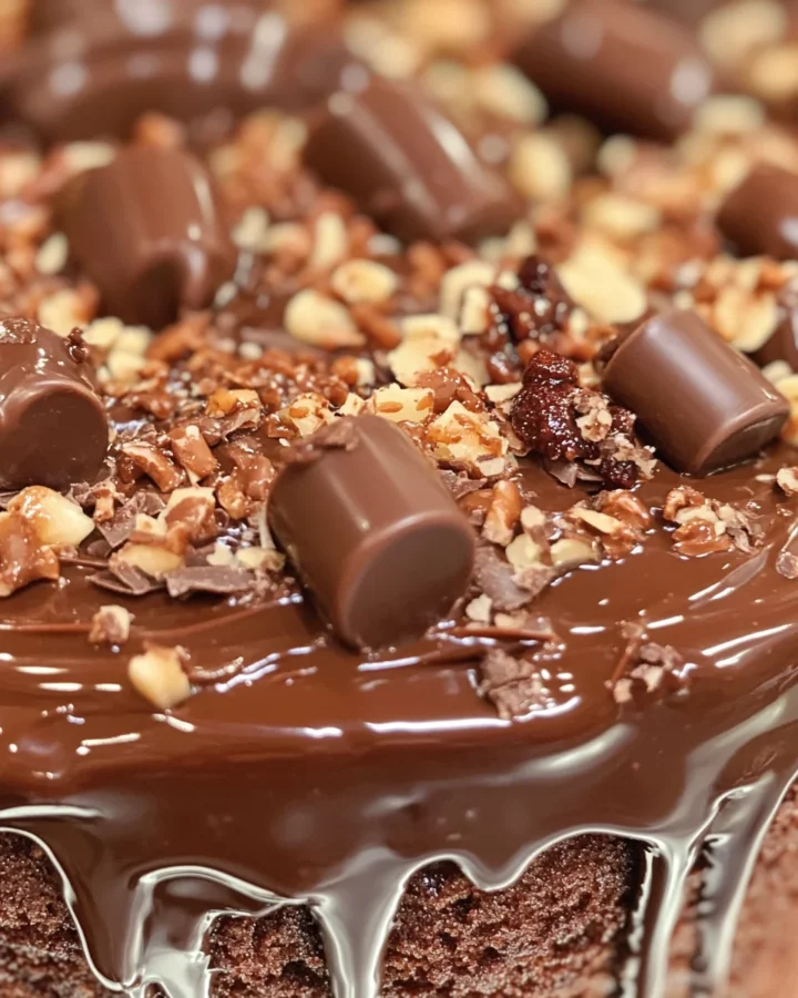 German Chocolate Poke Cake