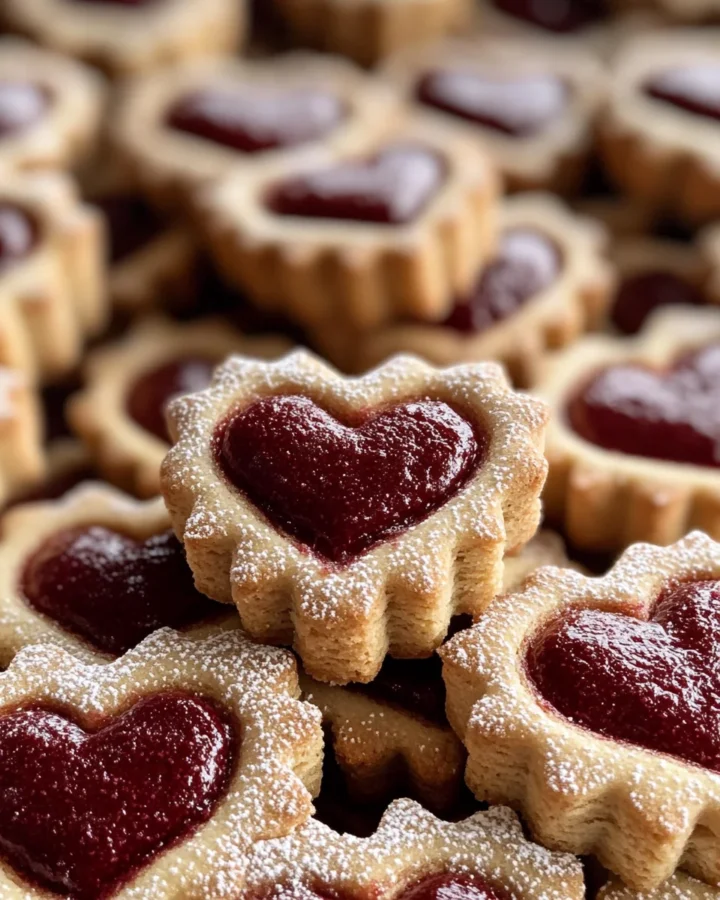 Heart Linzer Cookies