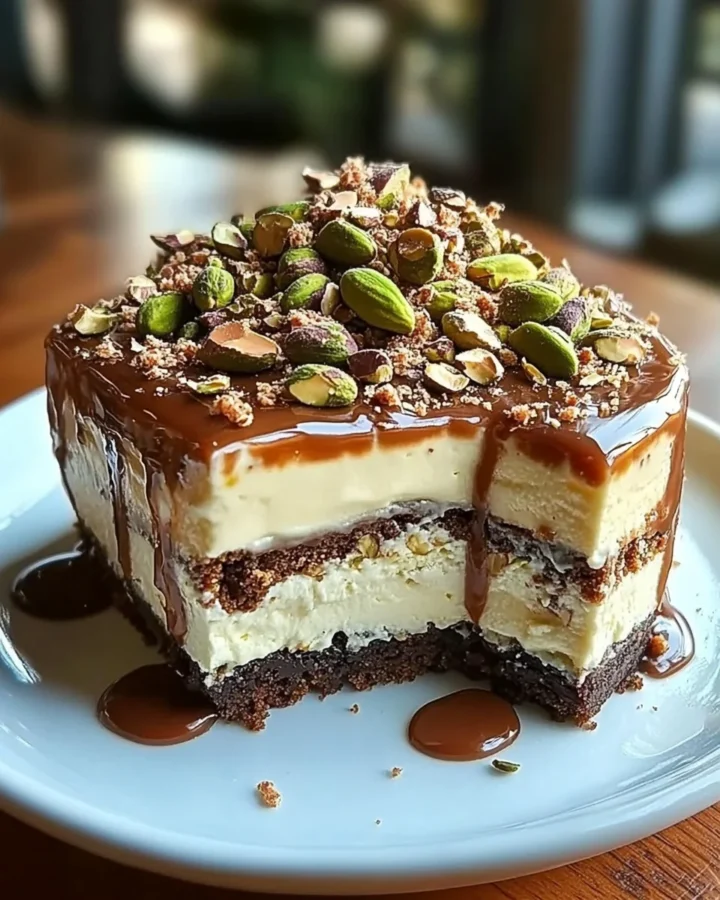 Heavenly Pistachio White Chocolate Cheesecake 