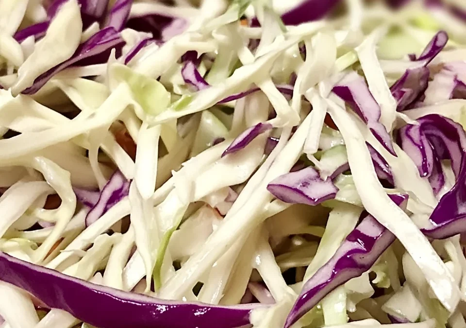 Kale Slaw with Yogurt Dressing and Hazelnuts