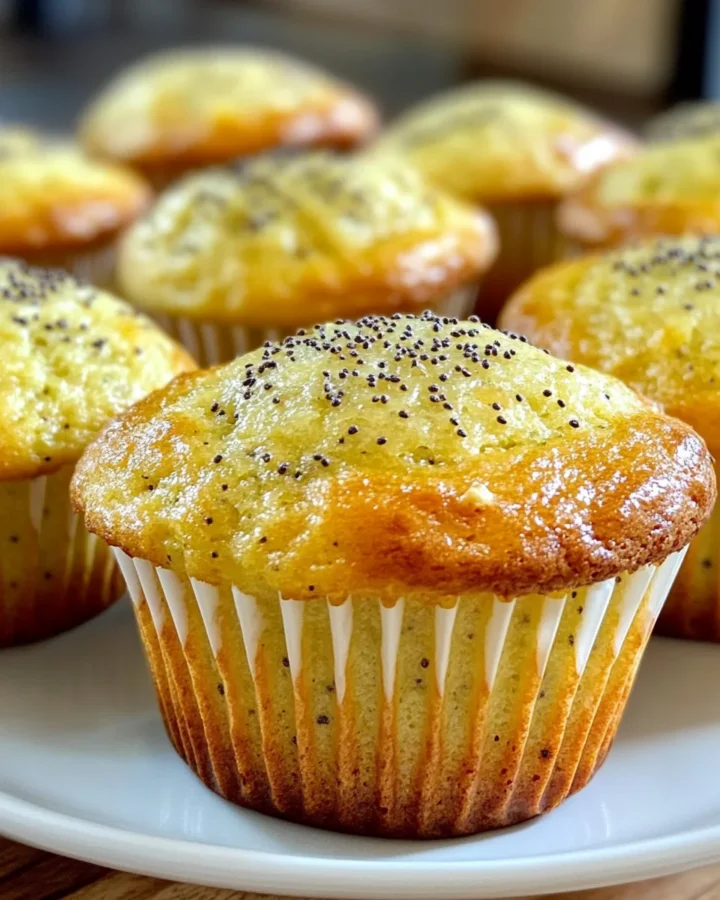 Lemon Poppyseed Zucchini Muffins