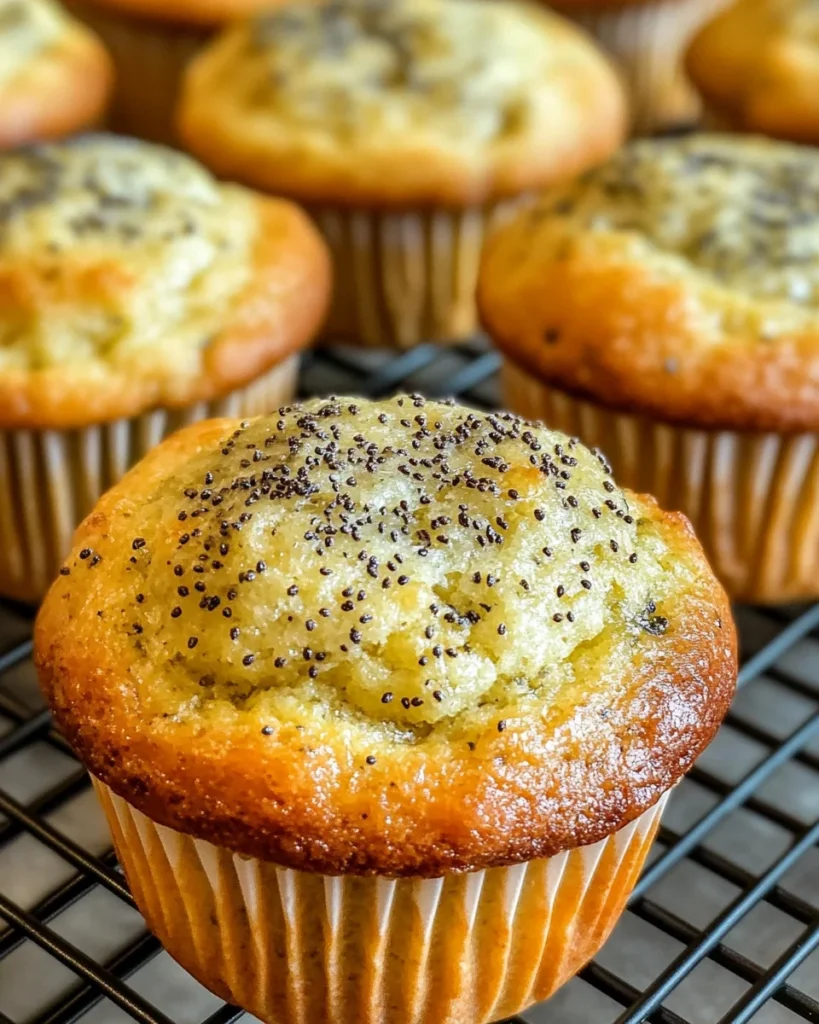 Lemon Poppyseed Zucchini Muffins