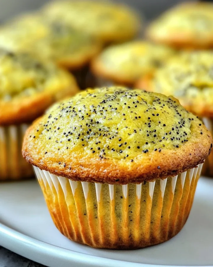 Lemon Poppyseed Zucchini Muffins