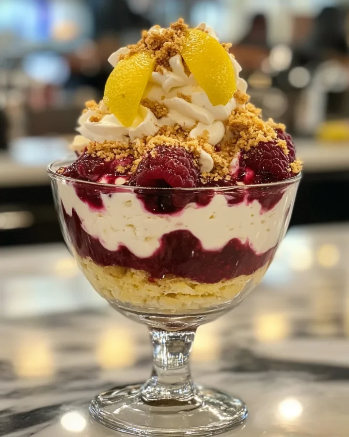Lemon Raspberry Cheesecake Parfaits