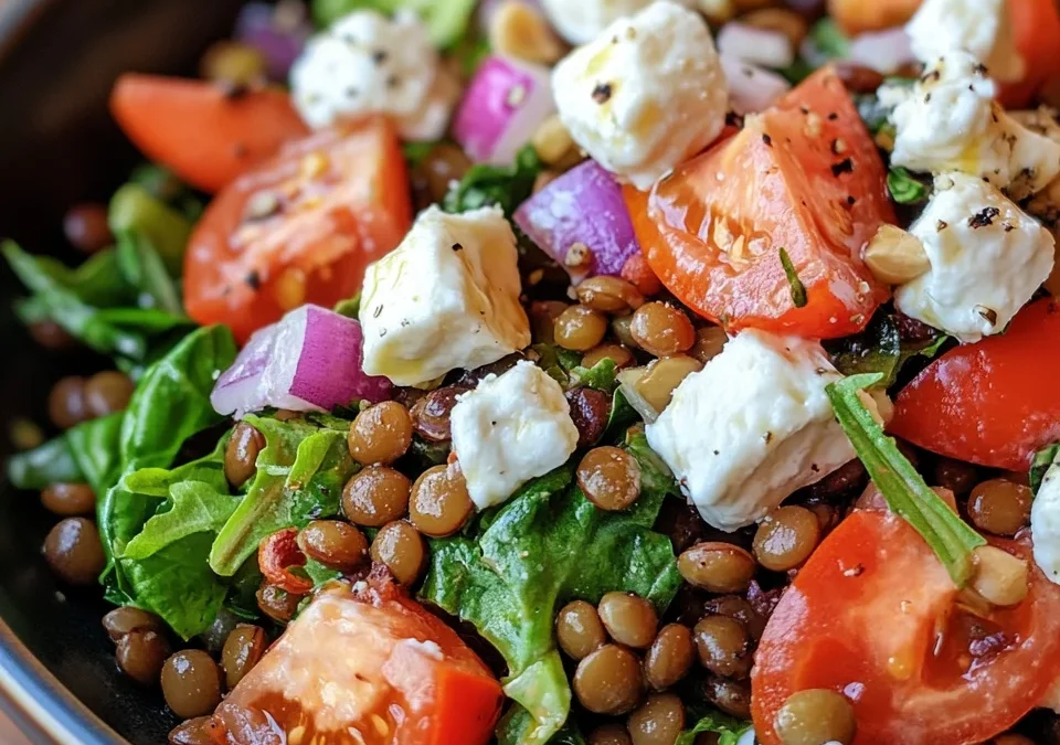 Lentil and Goat Cheese Salad
