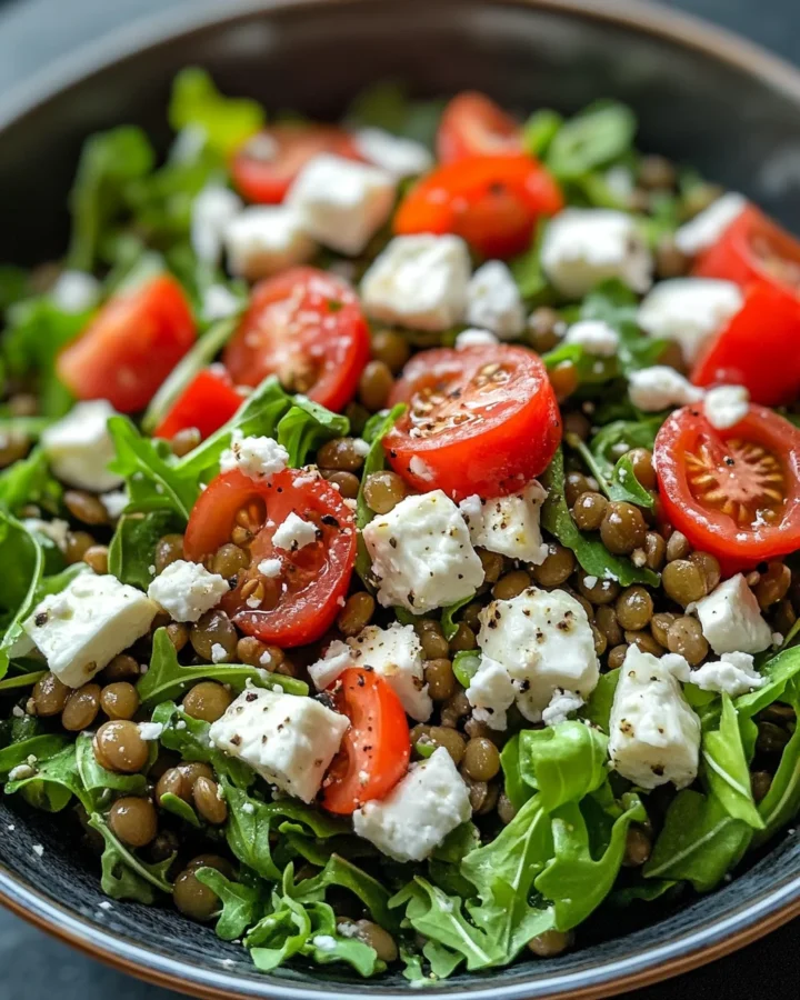 Lentil and Goat Cheese Salad