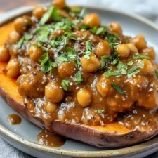 Loaded Sweet Potatoes with Chickpeas: A Flavor-Packed Vegan Delight