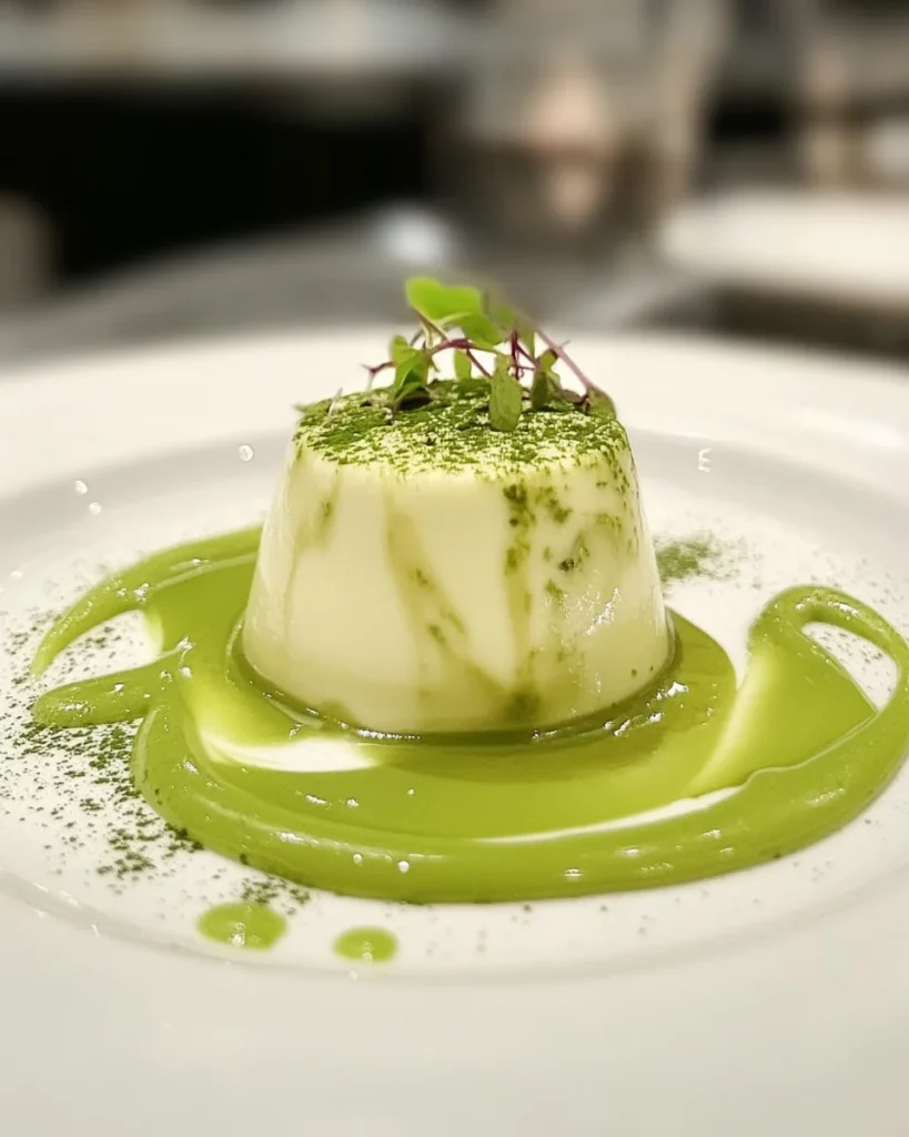 Matcha Green Tea Panna Cotta