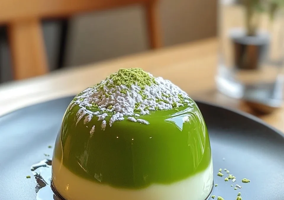 Matcha Green Tea Panna Cotta