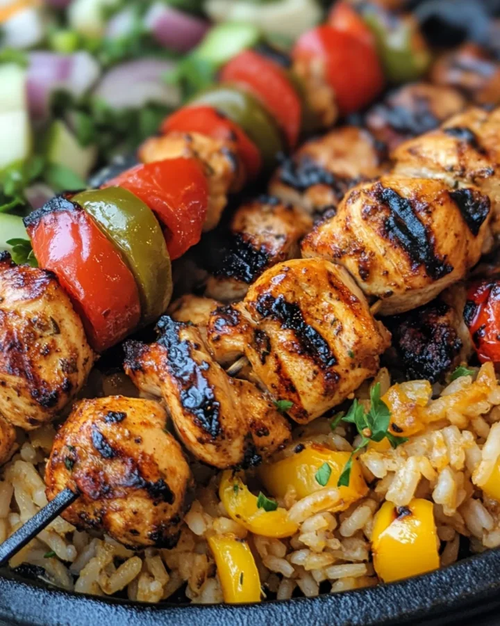 Middle Eastern-Style Grilled Chicken Kabobs