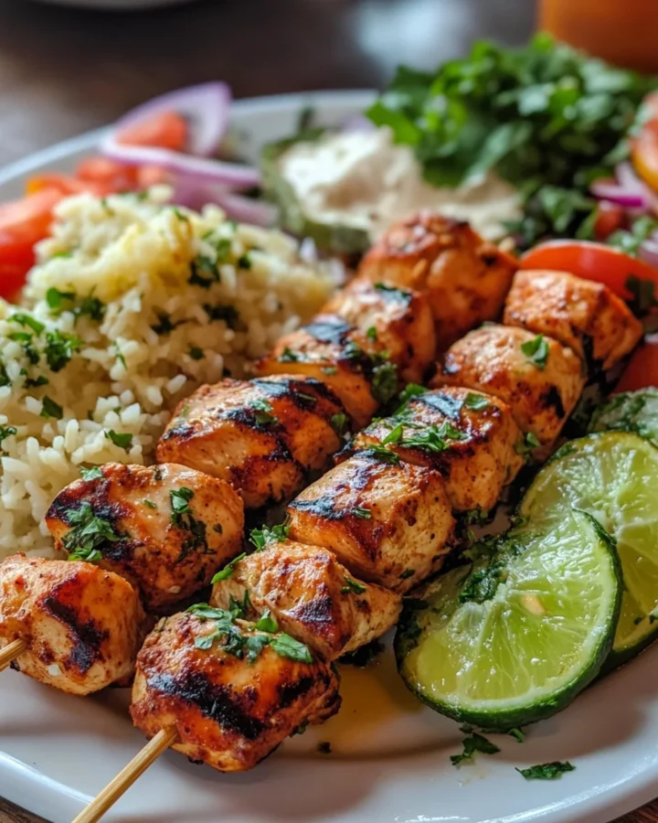 Middle Eastern-Style Grilled Chicken Kabobs