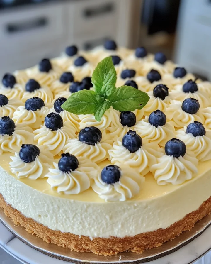 No bake blueberry cheesecake