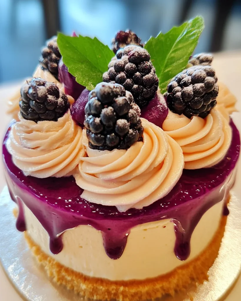 No bake blueberry cheesecake