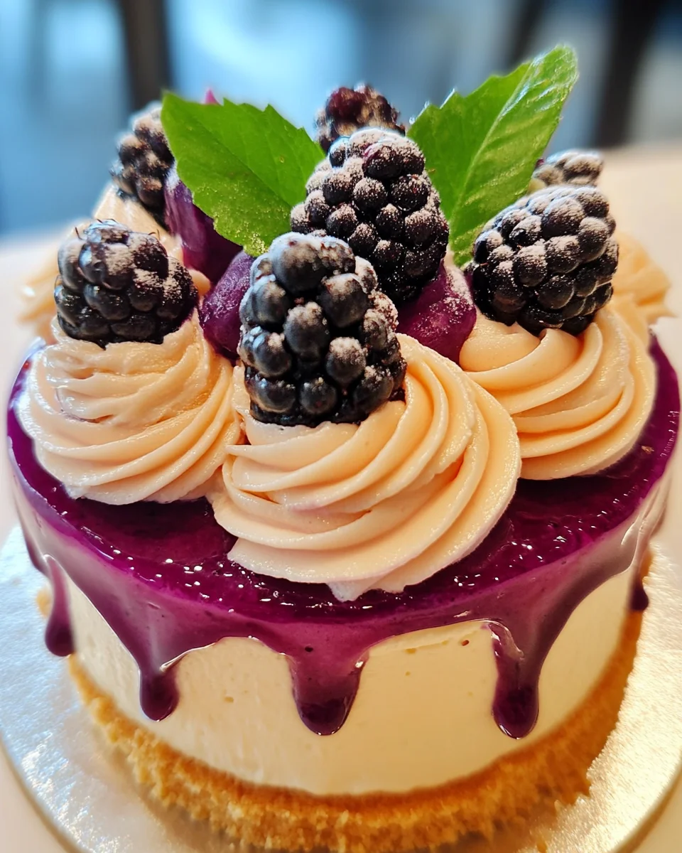 No bake blueberry cheesecake
