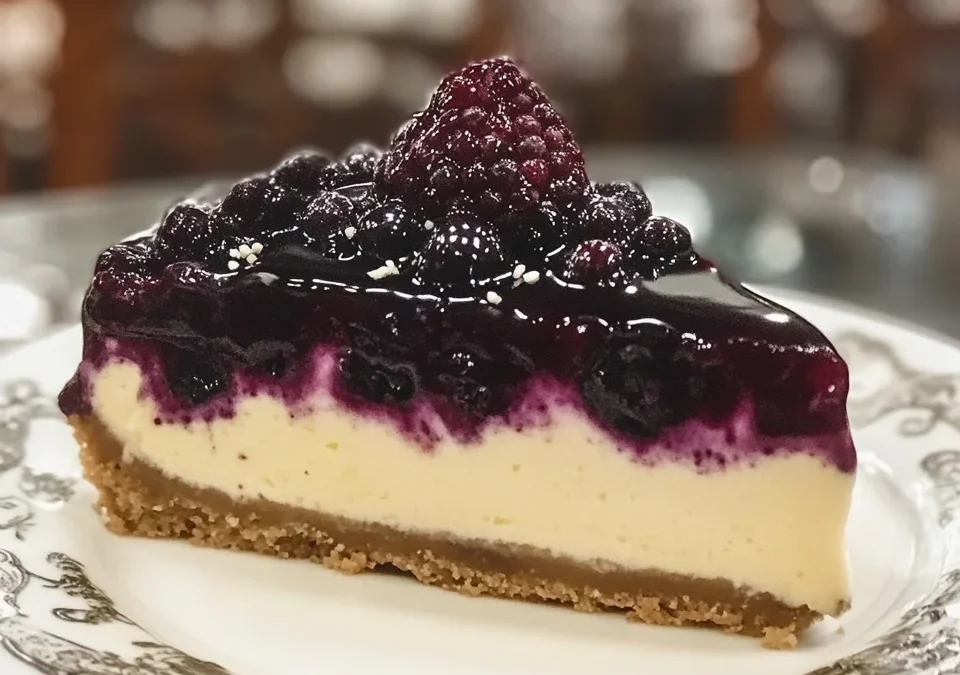 No bake blueberry cheesecake
