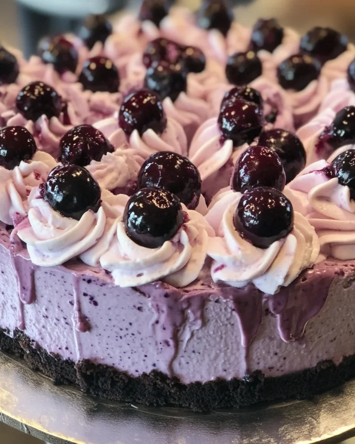 No bake blueberry cheesecake