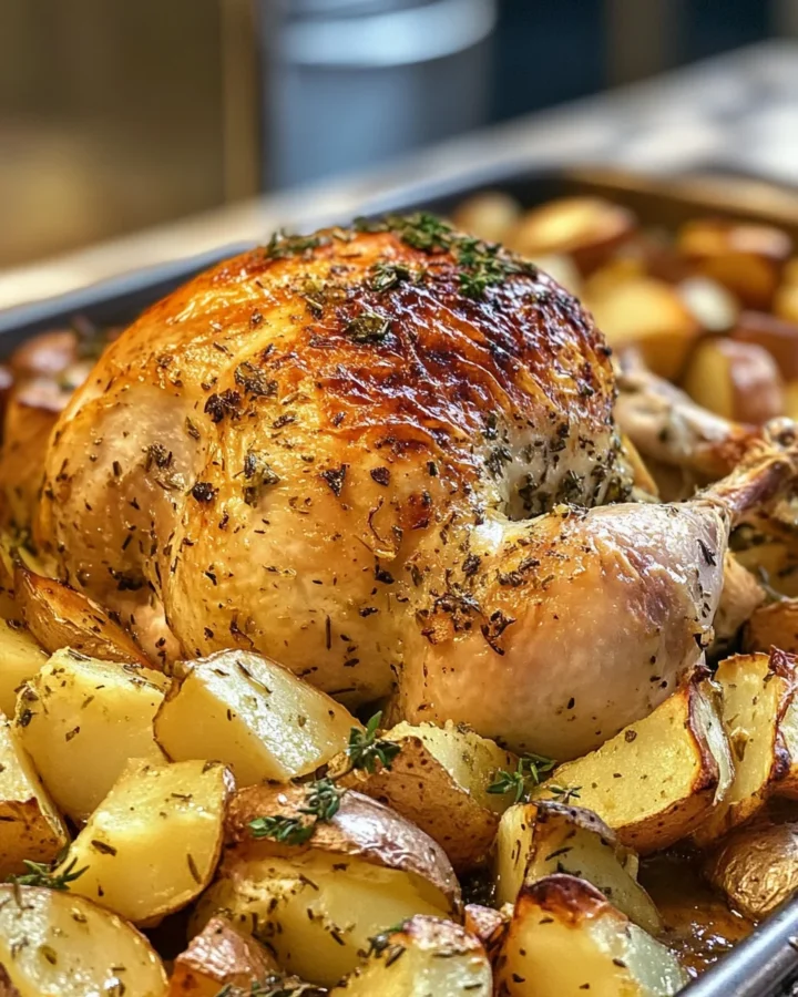 One-Pan Lemon Herb Roasted Chicken and Potatoes