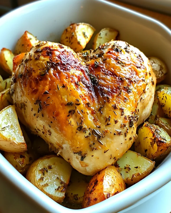 One-Pan Lemon Herb Roasted Chicken and Potatoes