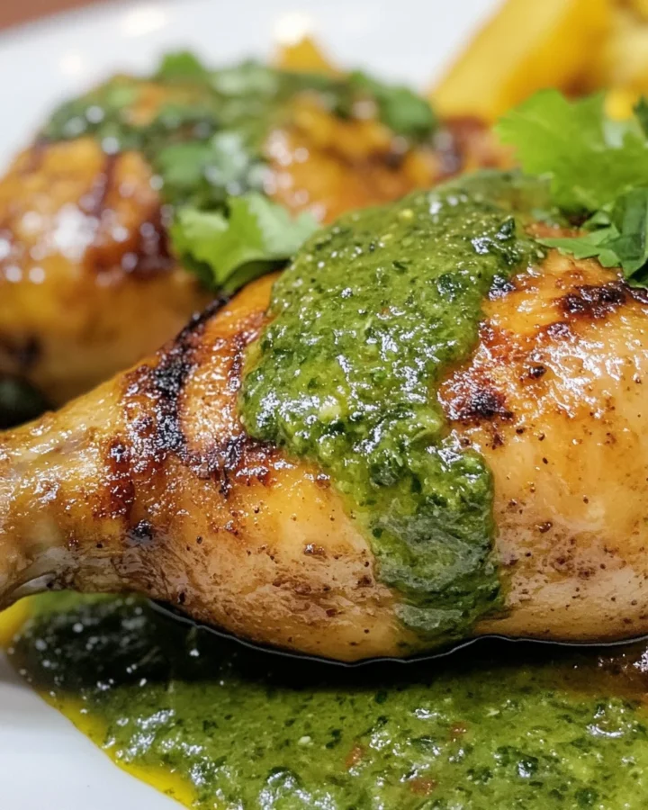 Peruvian Chicken with Green Sauce