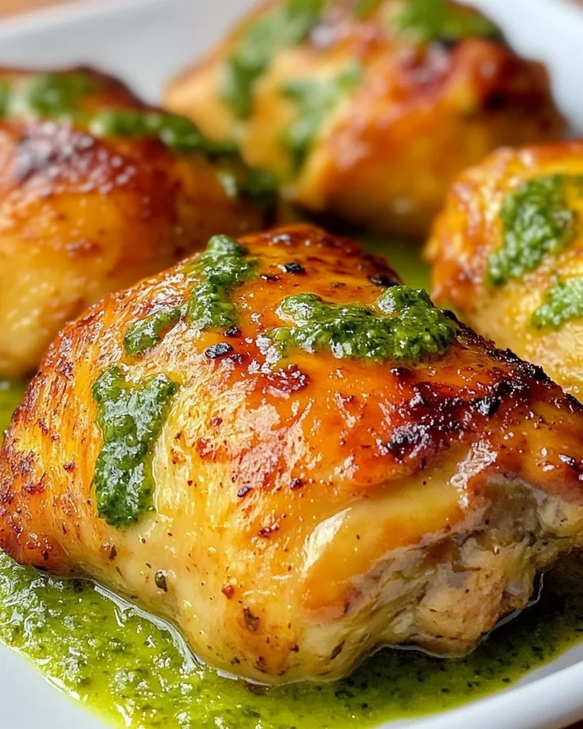 Peruvian Chicken with Green Sauce