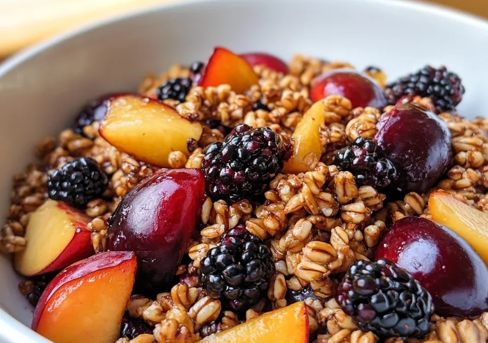 Plum and Blackberry Grain Salad