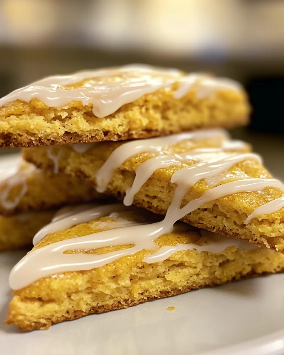 Pumpkin Scones with Maple Glaze