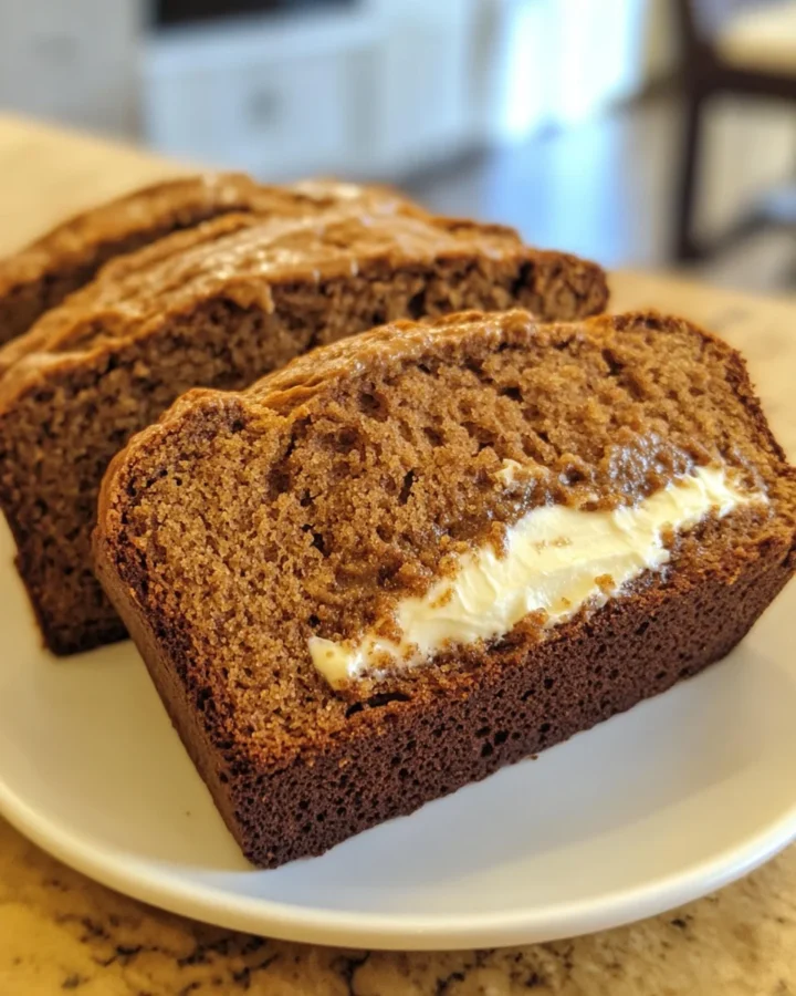 Pumpkin Spice Bread with Cream Cheese Filling