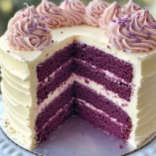 Purple Velvet Cake with Cream Cheese Frosting