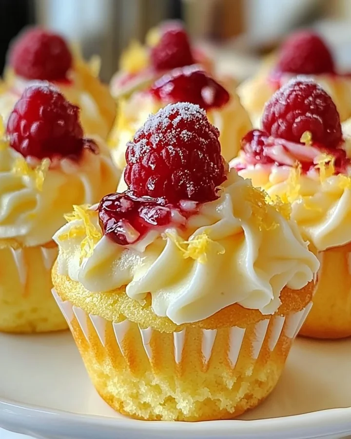 Raspberry Lemon Heaven Cupcakes
