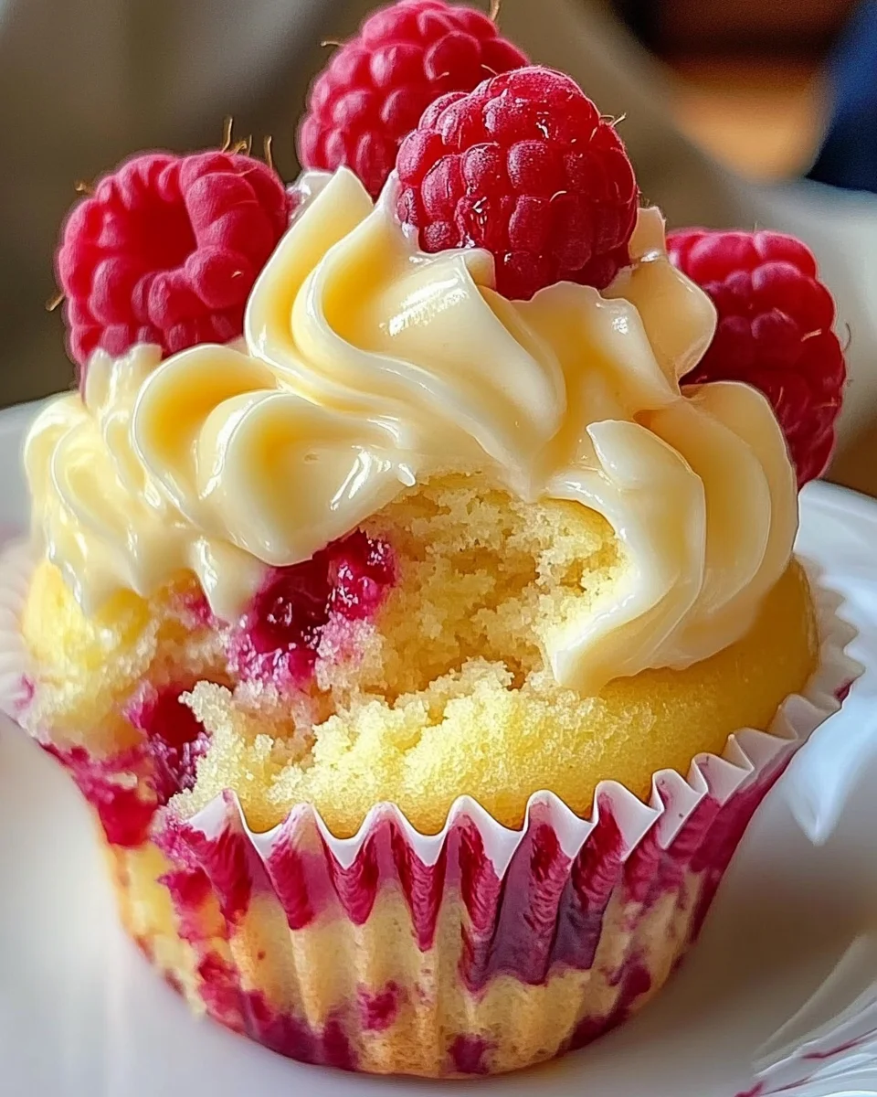 Raspberry Lemon Heaven Cupcakes