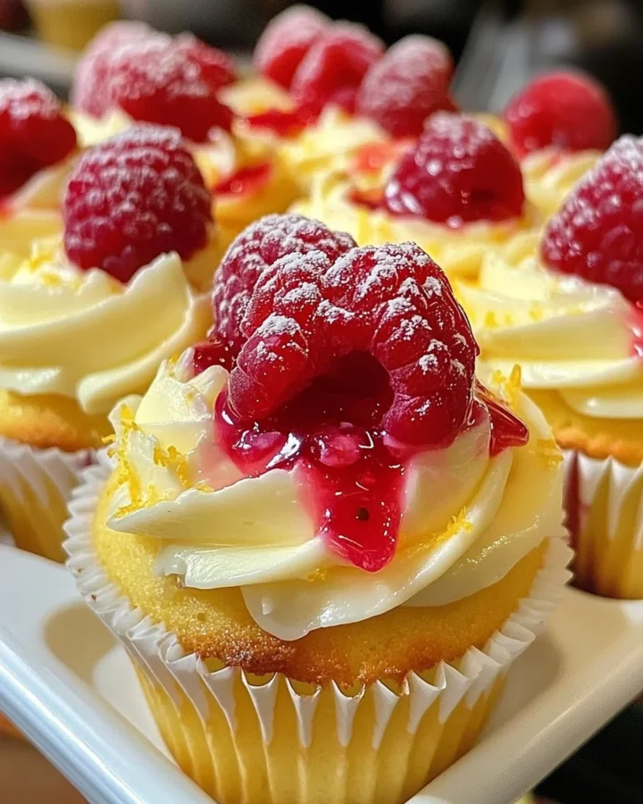 Raspberry Lemon Heaven Cupcakes