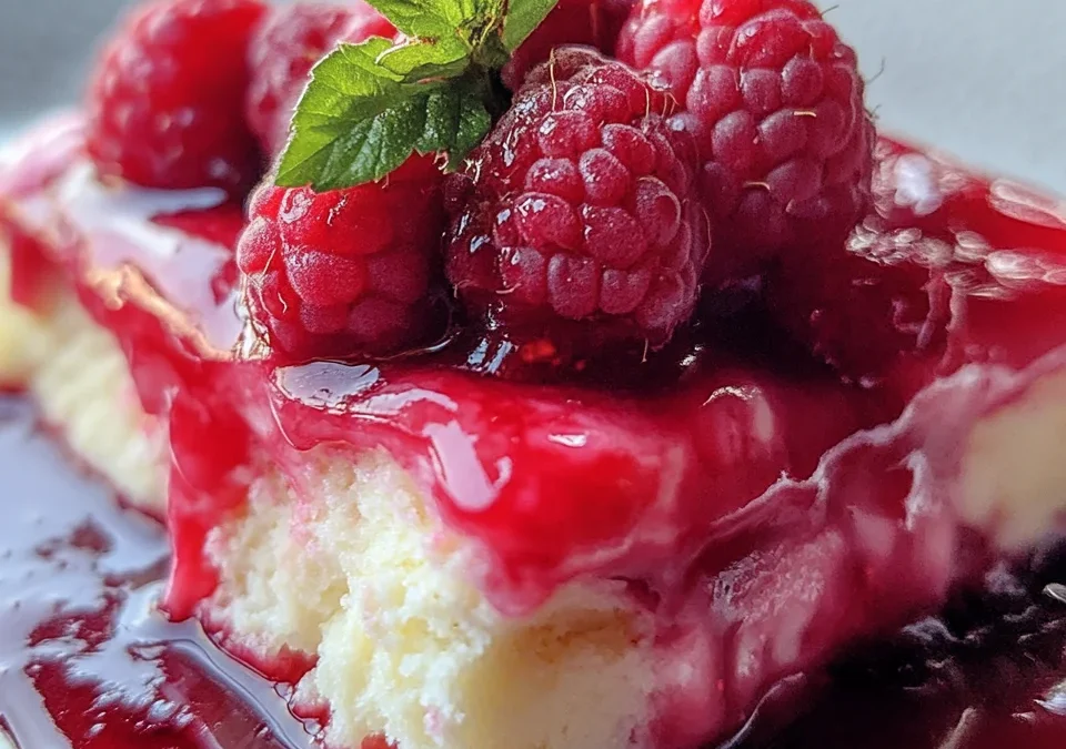 Raspberry Zinger Poke Cake